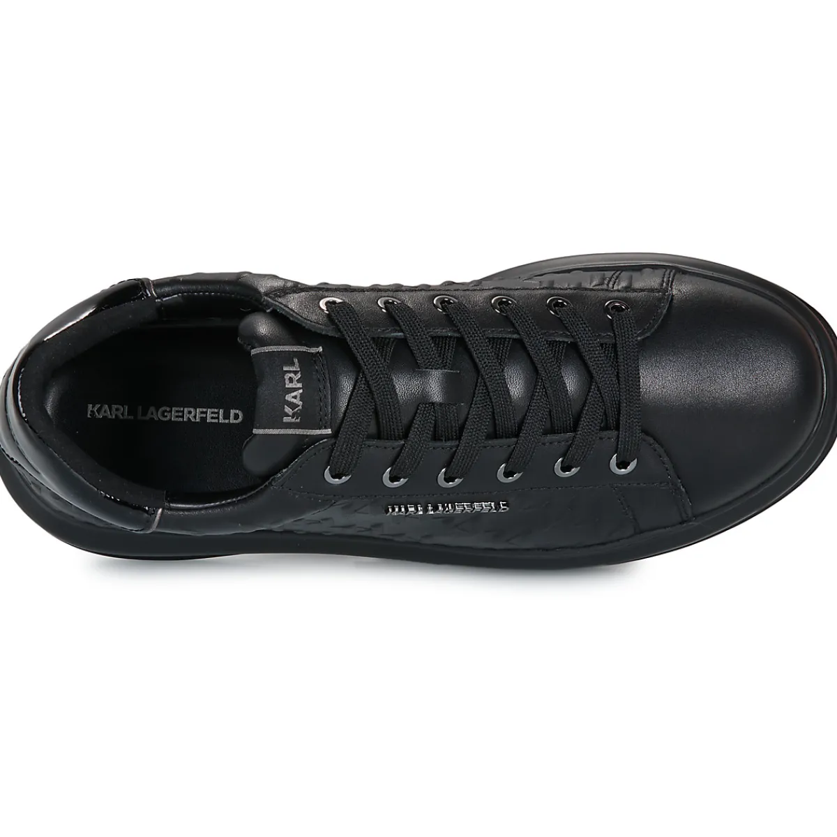 Karl Lagerfeld KAPRI MENS Monogram Emboss Lo-Homme Baskets Mode
