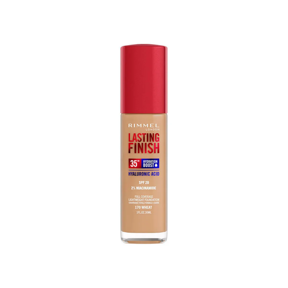Rimmel London Lasting Finish Boost D&39;hydratation Spf20 170-wheat-Homme Maquillage Teint