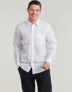 Calvin Klein Jeans LINEN COTTON SHIRT-Homme Chemises
