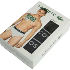 Lacoste Lot de 3 culottes extensibles en coton-Homme Slips