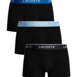 Lacoste Lot de 3 malles en coton extensible-Homme Caleçons