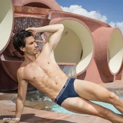 Pierre Cardin Lot de 4 slips homme en coton Uni French-Homme Slips