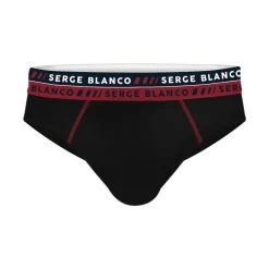 Serge Blanco Lot de 4 slips homme en coton French-Homme Slips
