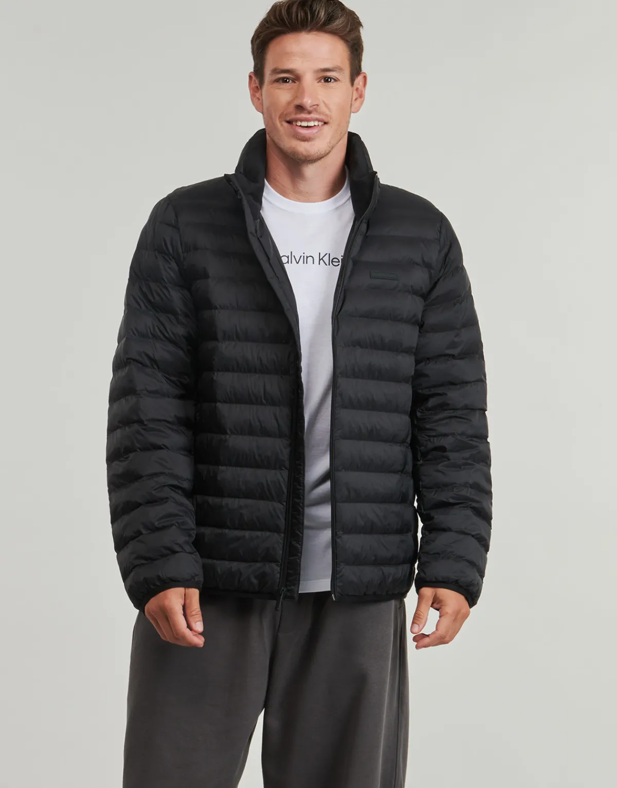 Calvin Klein Jeans LS LT WT NYLON CHANNELED PUFFER-Homme Manteaux