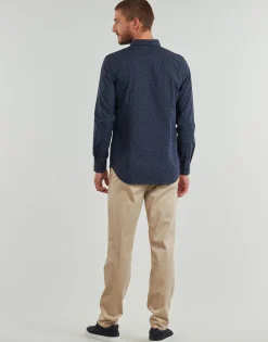 Guess LS SUNSET MELANGE SHIRT-Homme Chemises