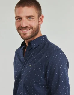 Guess LS SUNSET MELANGE SHIRT-Homme Chemises