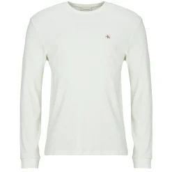 Calvin Klein Jeans LS WAFFLE BADGE CREWNK TEE-Homme T-Shirts & Polos