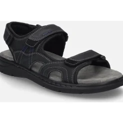 Josef Seibel Marlon 06, schwarz-Homme Sandales Et Nu-Pieds