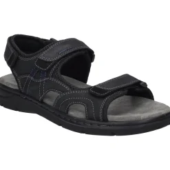 Josef Seibel Marlon 06, schwarz-Homme Sandales Et Nu-Pieds