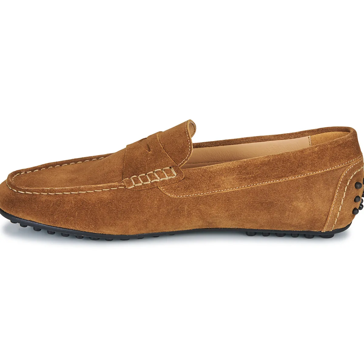 Brett & Sons Mocassins 4679-VELOUR-SABLE-Homme Mocassins & Chaussures Bateau