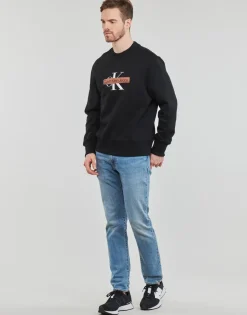 Calvin Klein Jeans MONOLOGO STENCIL CREW NECK-Homme Sweats & Polaires