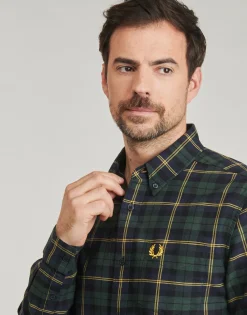 Fred Perry OXFORD TARTAN SHIRT-Homme Chemises