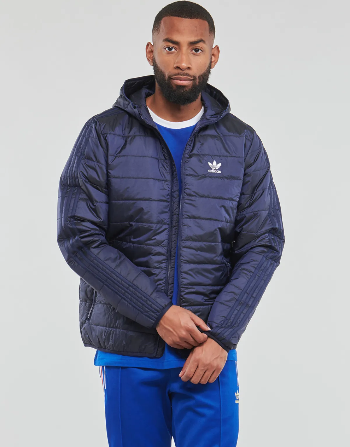 adidas PAD HOODED PUFF-Homme Manteaux