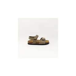 Plakton SANDALES PARTNER NUBUCK KAKI-Homme Sandales Et Nu-Pieds