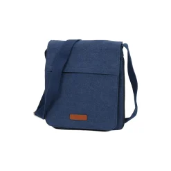 Katana Pochette Portée Travers En Toile Garni Cuir De Vachette 6568-Homme Pochettes / Sacoches