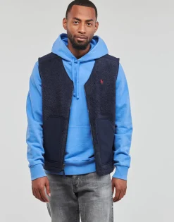 Polo Ralph Lauren POLAIRE SHERPA ZIPPEE SANS MANCHE-Homme Randonnée|Sweats & Polaires