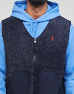 Polo Ralph Lauren POLAIRE SHERPA ZIPPEE SANS MANCHE-Homme Randonnée|Sweats & Polaires