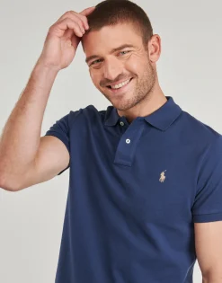 Polo Ralph Lauren POLO AJUSTE DROIT EN COTON BASIC MESH-Homme T-Shirts & Polos|T-Shirts & Polos