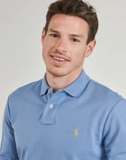 Polo Ralph Lauren POLO COUPE DROITE EN COTON BASIC MESH-Homme T-Shirts & Polos