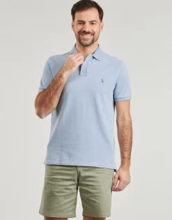 Polo Ralph Lauren POLO COUPE DROITE EN COTON BASIC MESH-Homme T-Shirts & Polos