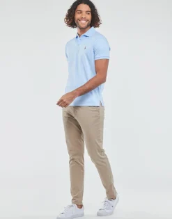 Polo Ralph Lauren POLO COUPE DROITE EN PIMA COTON-Homme T-Shirts & Polos