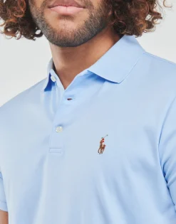 Polo Ralph Lauren POLO COUPE DROITE EN PIMA COTON-Homme T-Shirts & Polos