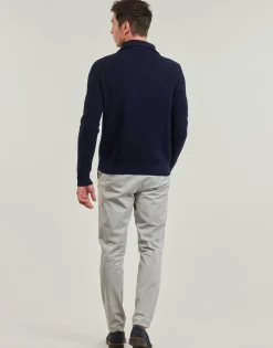 Polo Ralph Lauren PULL 1/2 ZIP EN LAINE MELANGE-Homme Pulls & Gilets