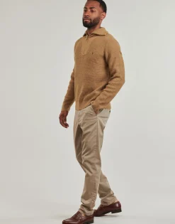 Polo Ralph Lauren PULL 1/2 ZIP EN LAINE MELANGE-Homme Pulls & Gilets