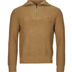Polo Ralph Lauren PULL 1/2 ZIP EN LAINE MELANGE-Homme Pulls & Gilets