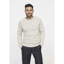 Lee Cooper Pull CAMBO Ivory-Homme Pulls & Gilets