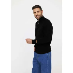 Lee Cooper Pull CHALOK Black-Homme Pulls & Gilets