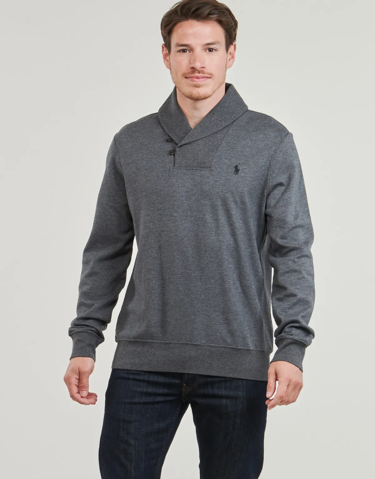 Polo Ralph Lauren PULL COL CHALE-Homme Pulls & Gilets