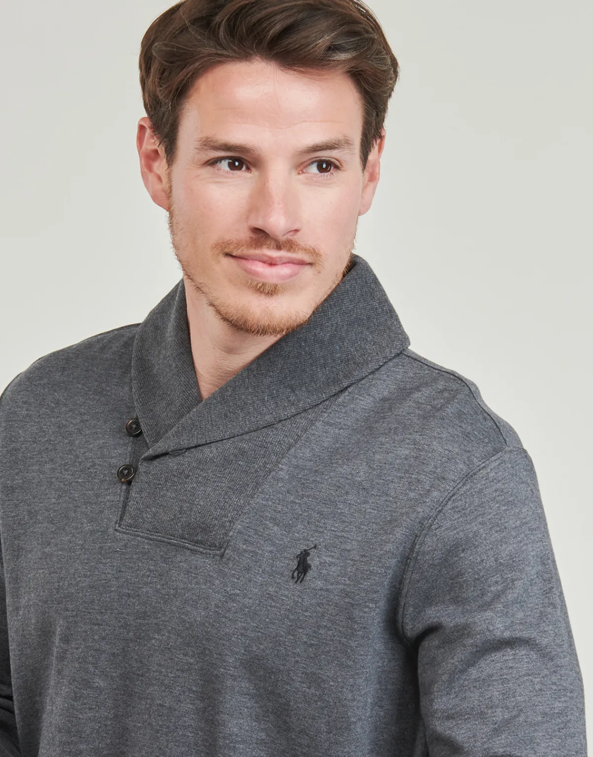 Polo Ralph Lauren PULL COL CHALE-Homme Pulls & Gilets