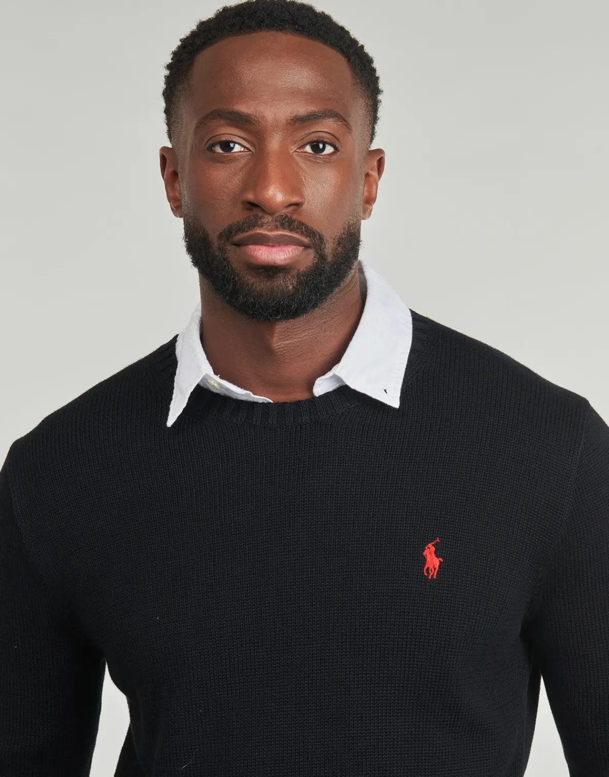 Polo Ralph Lauren PULL COL ROND EN COTON EPAIS-Homme Pulls & Gilets