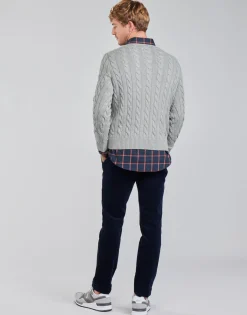 Polo Ralph Lauren PULL COL ROND EN MAILLE TORSADEE-Homme Pulls & Gilets