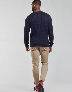 Polo Ralph Lauren PULL COL ROND EN MAILLE TORSADEE-Homme Pulls & Gilets