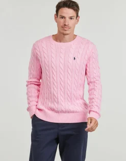 Polo Ralph Lauren PULL COL ROND EN MAILLE TORSADEE-Homme Pulls & Gilets