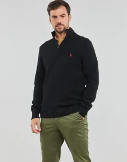 Polo Ralph Lauren PULL DEMI ZIP EN COTON-Homme Pulls & Gilets