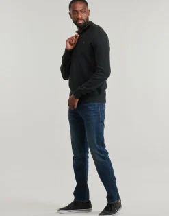 Polo Ralph Lauren PULL DEMI ZIP EN COTON TEXTURE-Homme Pulls & Gilets