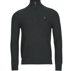 Polo Ralph Lauren PULL DEMI ZIP EN COTON TEXTURE-Homme Pulls & Gilets