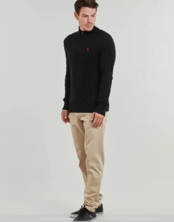 Polo Ralph Lauren PULL DEMI ZIP EN MAILL TORSADEE-Homme Pulls & Gilets