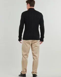 Polo Ralph Lauren PULL DEMI ZIP EN MAILL TORSADEE-Homme Pulls & Gilets
