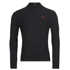 Polo Ralph Lauren PULL DEMI ZIP EN MAILL TORSADEE-Homme Pulls & Gilets