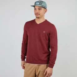 Oxbow Pull essentiel col V PIVEGA-Homme Pulls & Gilets