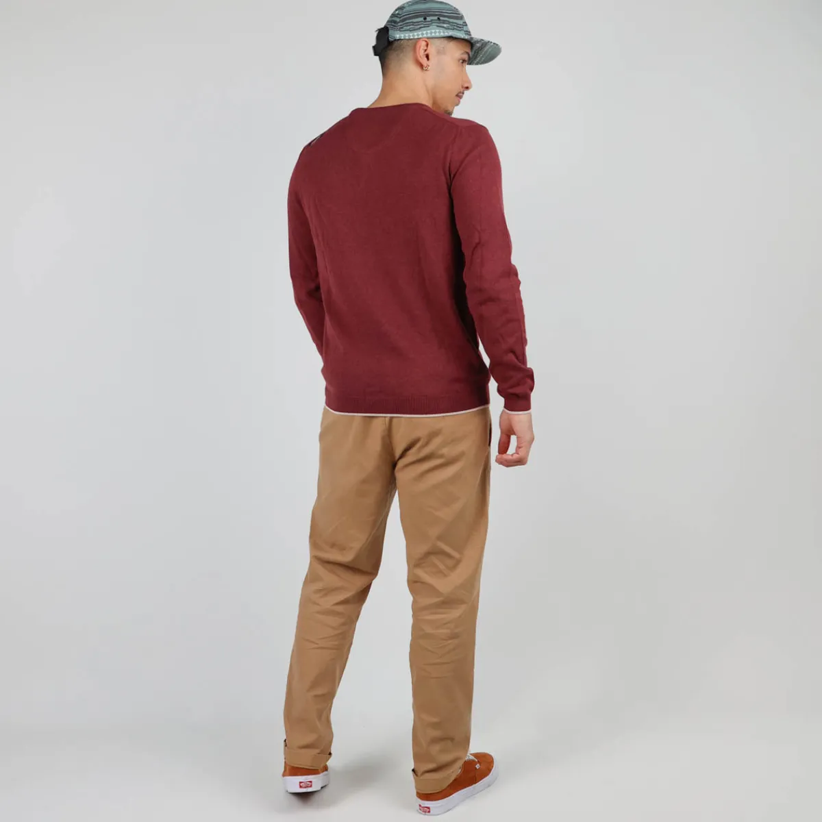 Oxbow Pull essentiel col V PIVEGA-Homme Pulls & Gilets