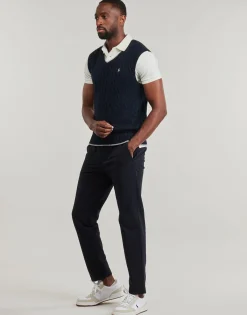 Polo Ralph Lauren PULL SANS MANCHE MAILLE TORSADEE-Homme Pulls & Gilets