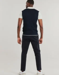 Polo Ralph Lauren PULL SANS MANCHE MAILLE TORSADEE-Homme Pulls & Gilets