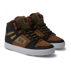 DC Shoes PURE HI WNTbrown brown green-Homme Skate