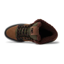 DC Shoes PURE HI WNTbrown brown green-Homme Skate