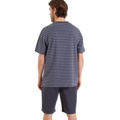 Athena Pyjama court rayures-Homme Pyjamas